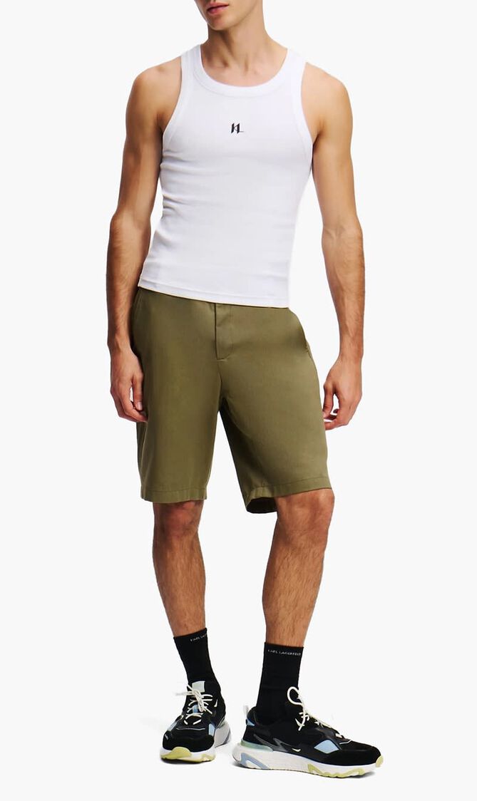 Embroidery Chino Shorts