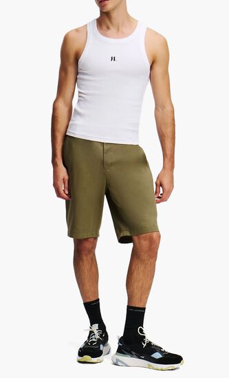 Embroidery Chino Shorts