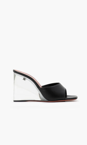 Lupita Glass Wedge Sandals