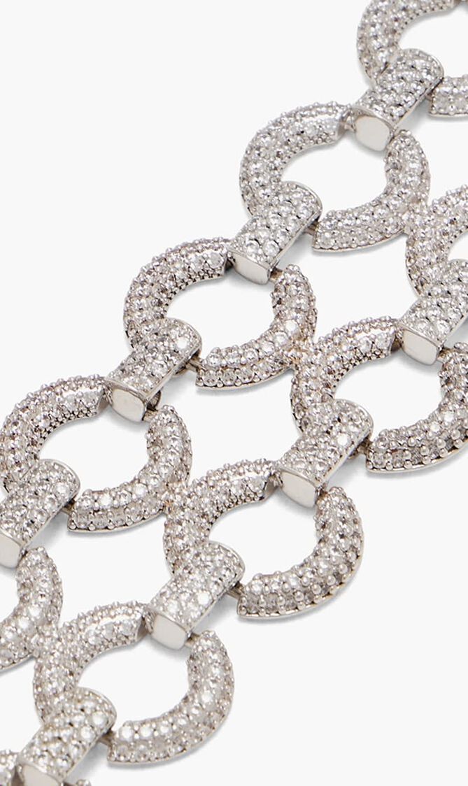 Double Crystal Link Bracelet