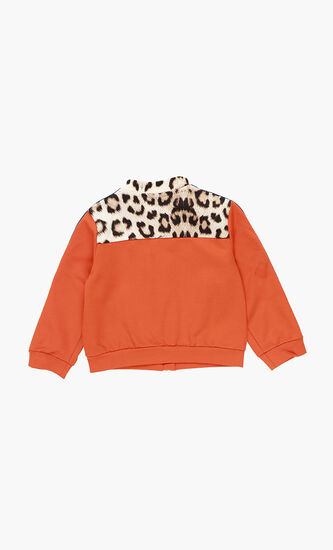 Leopard Applique Sweatshirt