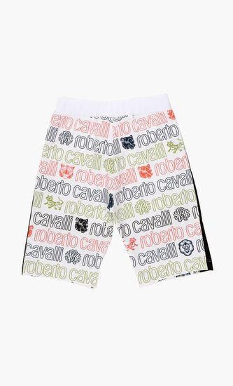 Logo Multi-coloured Jersey Shorts