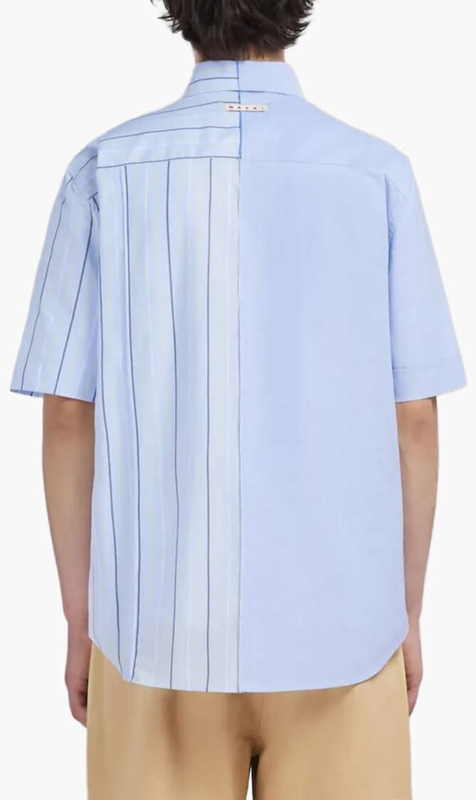 Bio Poplin Half and Half Shirt