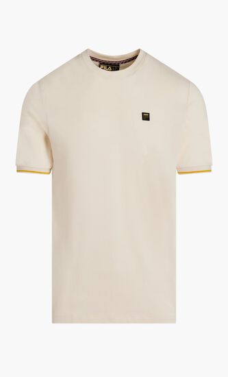 TADDEO TEE TEE WITH RIB CUFF AND TIPPING