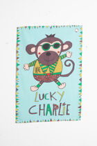 Lucky Charlie Canvas Tea Towel
