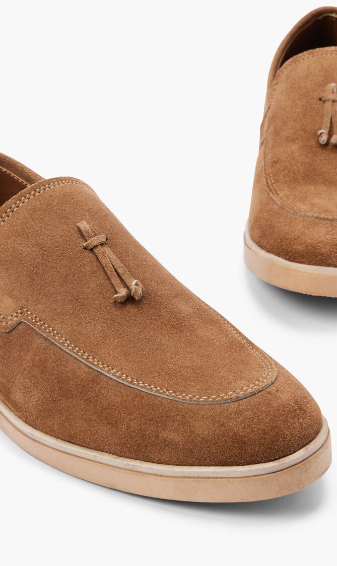 Suede Solid Loafers