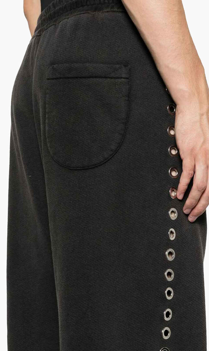EYELET SWEATPANT BLACK NO COLOR