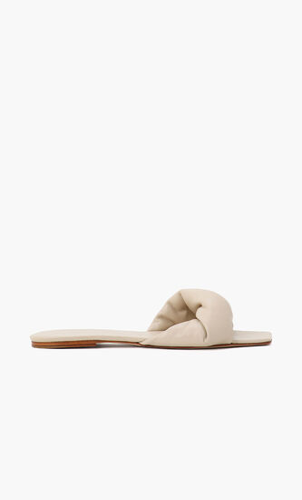 Twisted Leather Flats