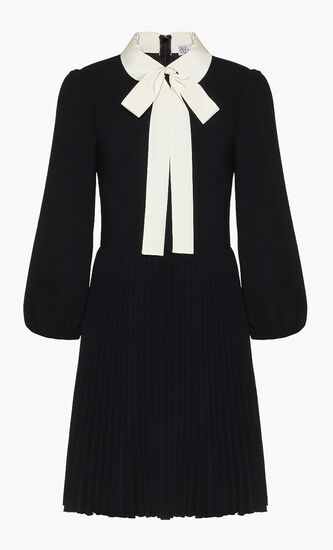 Pleated Collared Dress