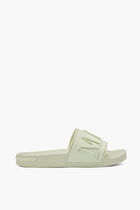MAL-LET SPLIT LOGO SLIDER MINT WOMENS