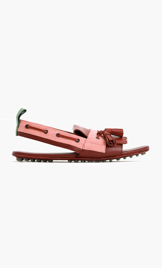 Open-Toe Leather Sandals