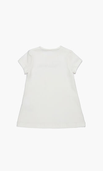 Logo Print Jersey Dress