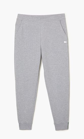 Slim Fit Heathered Cotton Blend Tracksuit Trousers