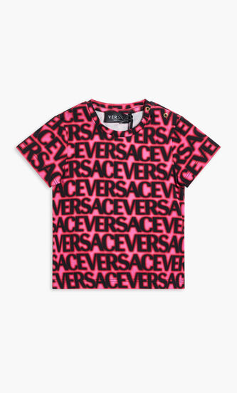 T-SHIRT - SHORT SLEEVES VERSACE ON REPEAT KIDS JERSEY
