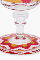 Ikat Drinking Glass Red