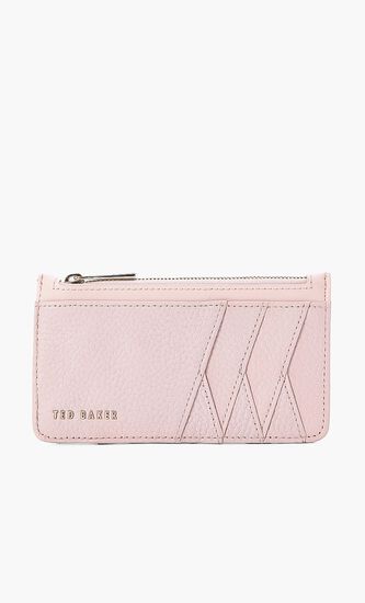 Diagonal Zipped Cardholder