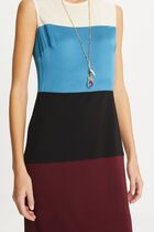 Color Block Wool Dress