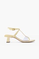 Strappy Lucite Heel Sandal