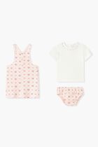 Logo Print Dress Set