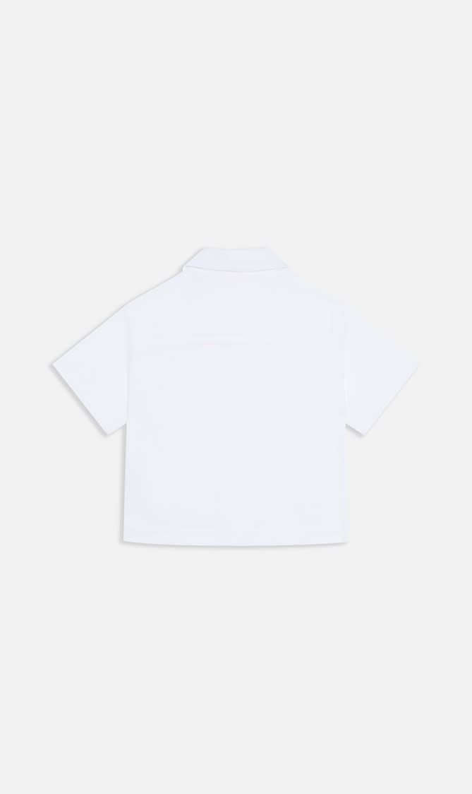 BIG LABEL SHIRT S S WHITE BLACK