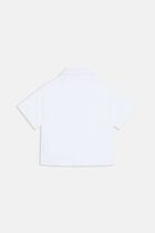 BIG LABEL SHIRT S S WHITE BLACK