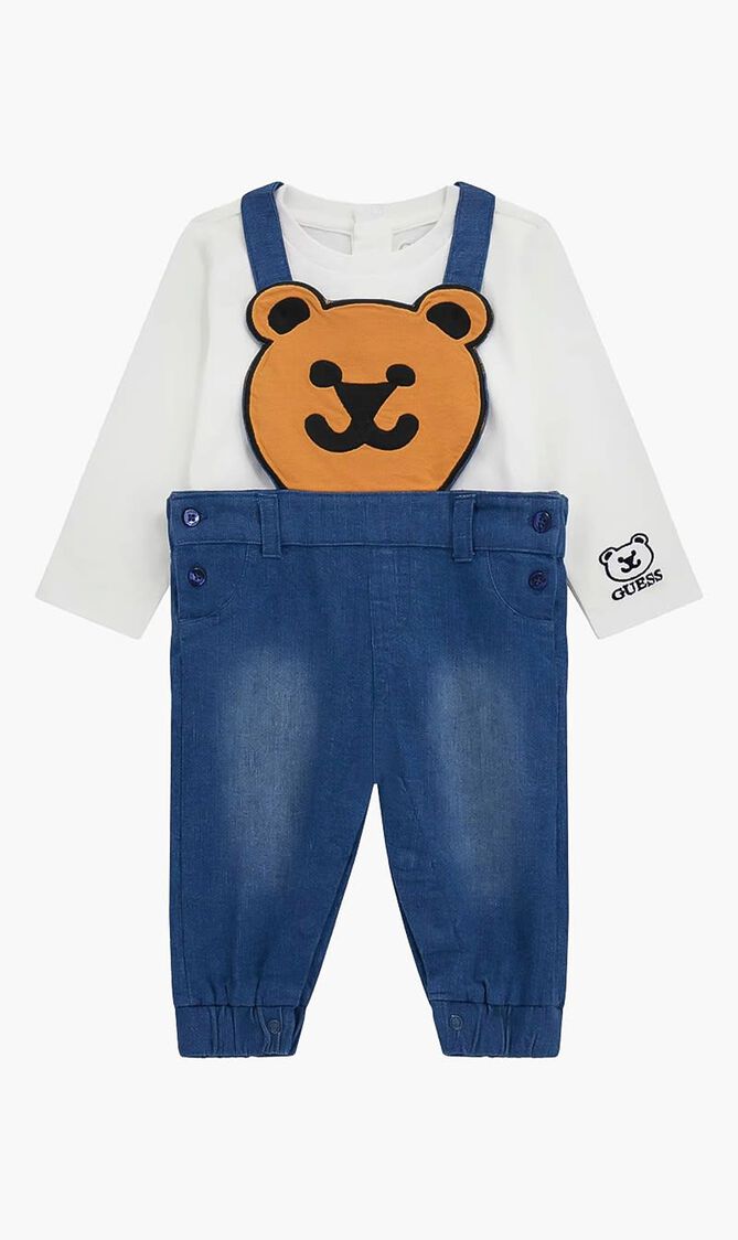 Set Ls T-Shirt+Str Denim Rompe