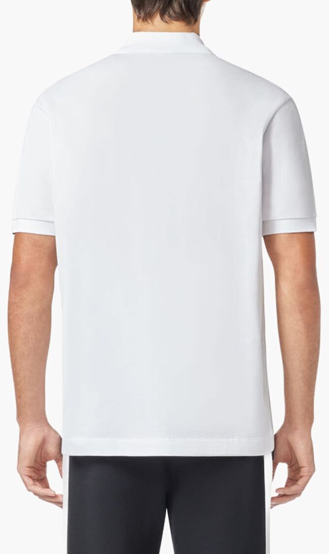 Embroidered Slogan Polo Shirt
