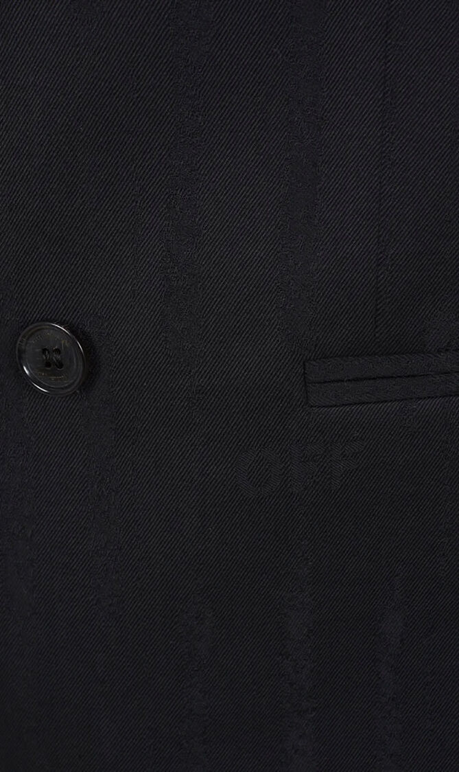 SHIBORI JACQ SLIM DB JKT BLACK NO COLOR