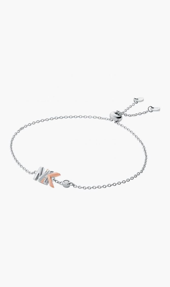 Two Tone MK Logo Bracelet