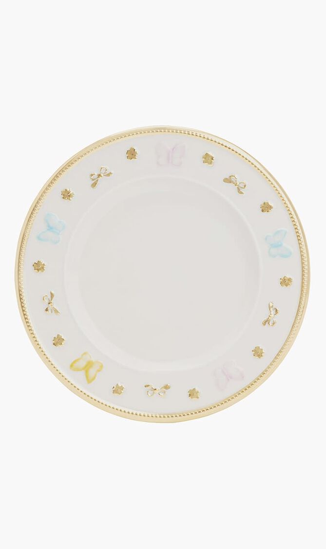 Butterfly Dessert Plate White 21cm