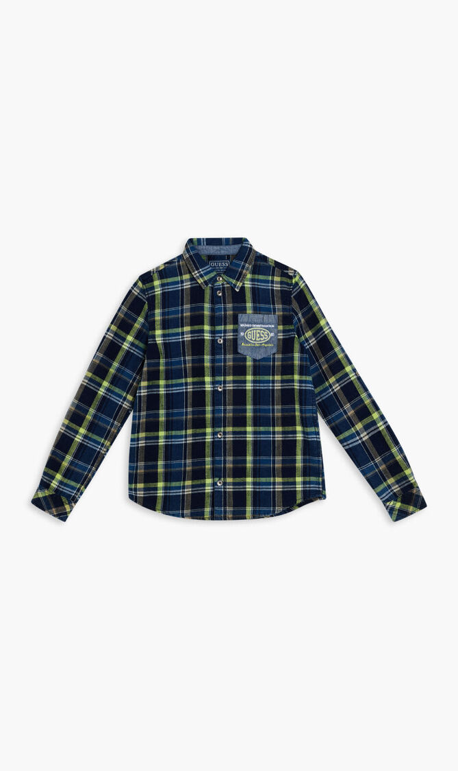 YD POPLIN ADJ LS SHIRT