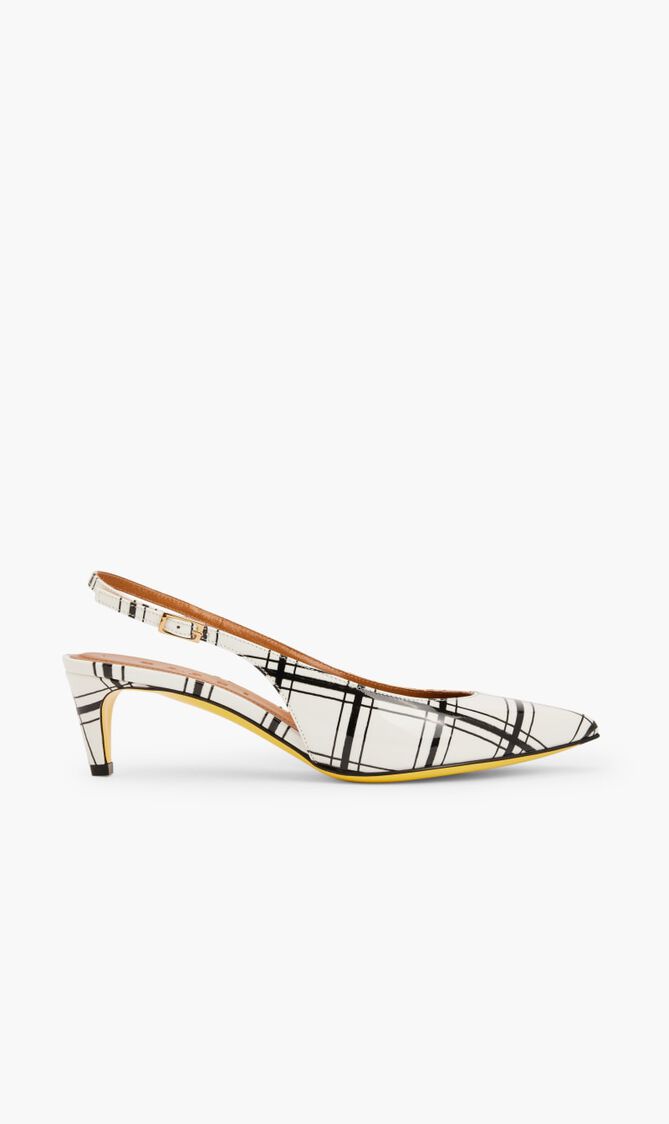 Printed Leather Pumps