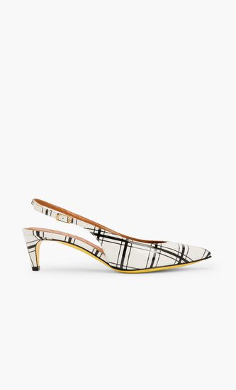 Printed Leather Pumps