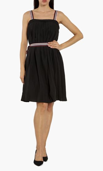 Pleatzi Colorful Grosgrain Midi Dress