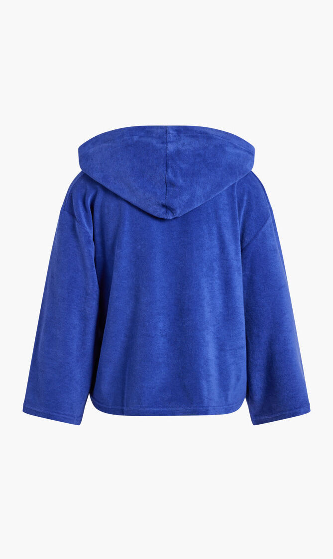 Solid Terry Hoodie Sweatshirt