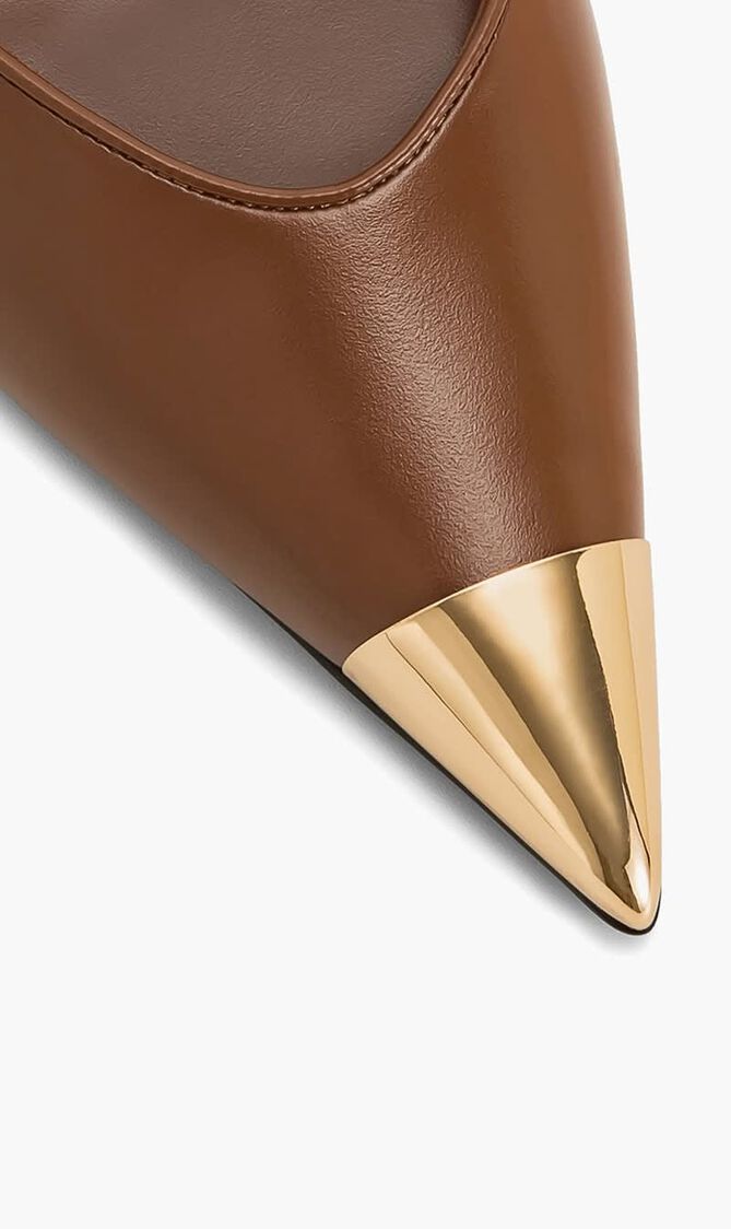 SAVANNAH GOLD TIPPED SLINGBACK PUMPS