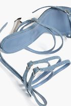 Strappy Denim Fang Sandals