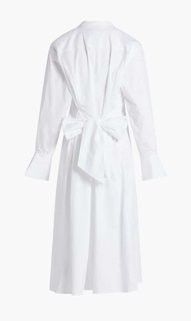 AUGUSTINA LS TIE WAIST SHIRT DRESS