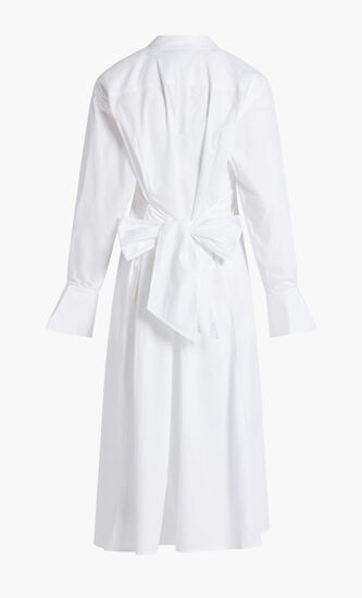 AUGUSTINA LS TIE WAIST SHIRT DRESS