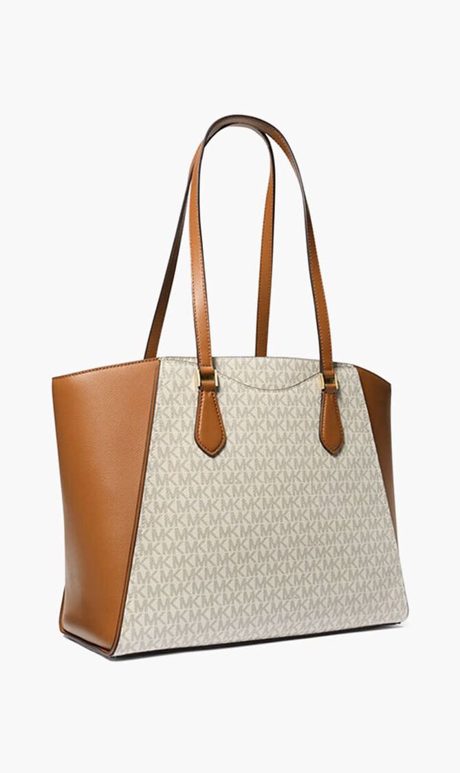 Taryn Large Signature Logo Tote Bag