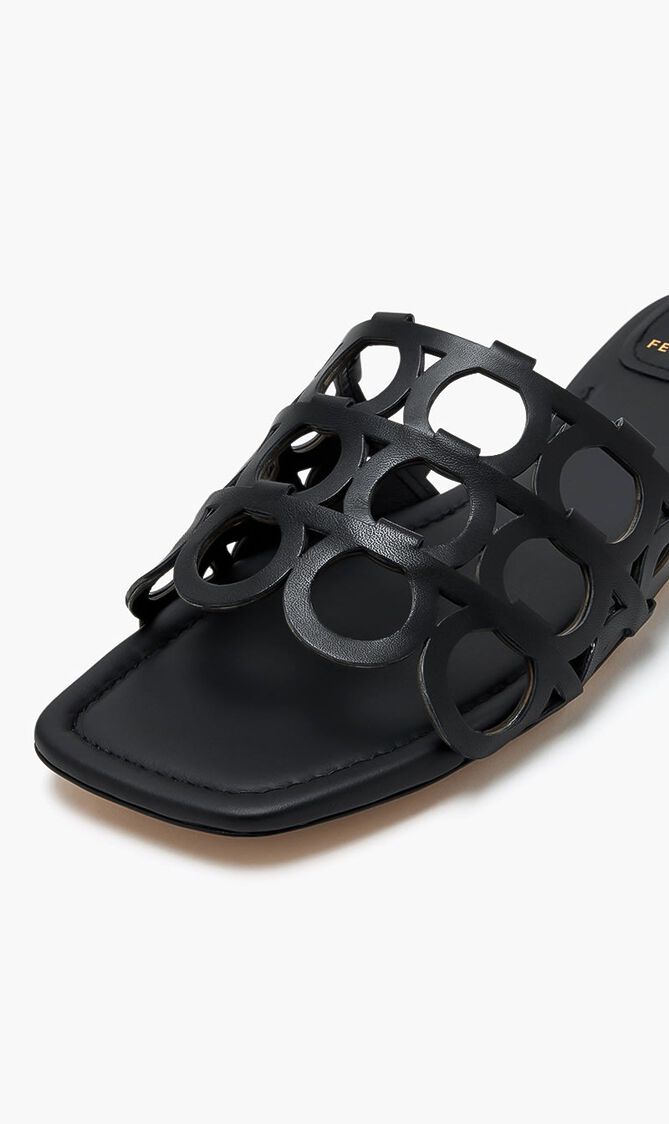 Gancini Slide Sandals