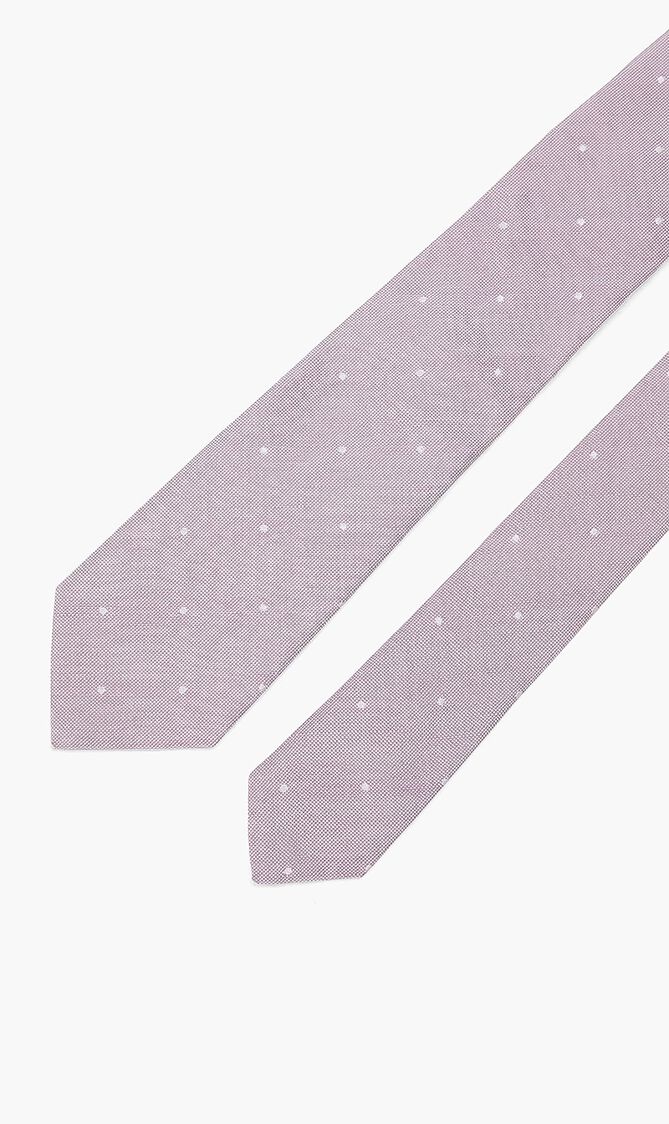 Polka Dot Narrow Silk Tie