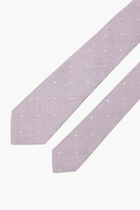 Polka Dot Narrow Silk Tie