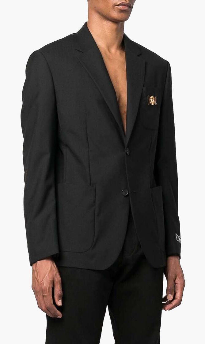 Single Breasted Wool Blend Jacket