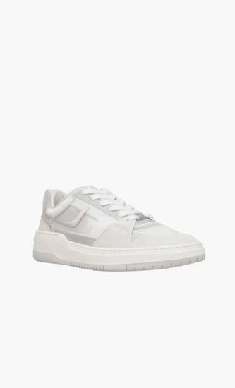 Mesh Suede Lace Up Sneakers