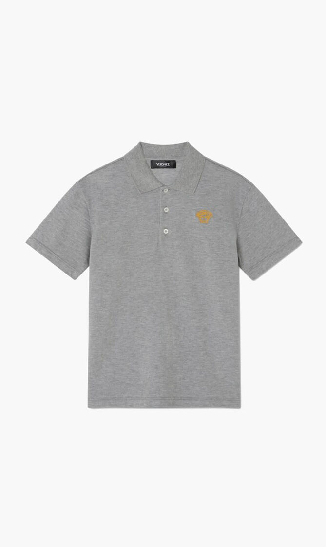 POLO PIQUET + OUTLINE MEDUSA EMBROIDERY