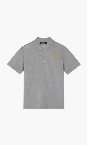 POLO PIQUET + OUTLINE MEDUSA EMBROIDERY