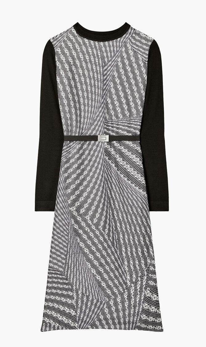 Greer Silk Front Sweater Dress