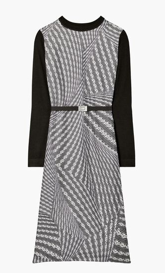 Greer Silk Front Sweater Dress