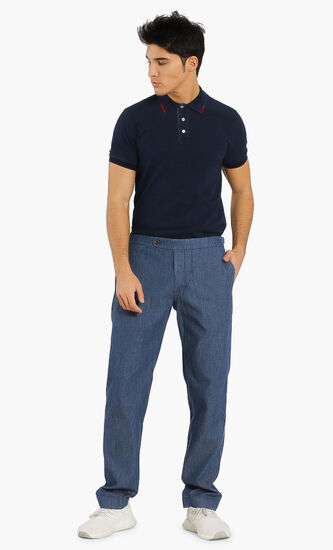 Button Fly Corduroy Tailored Jeans